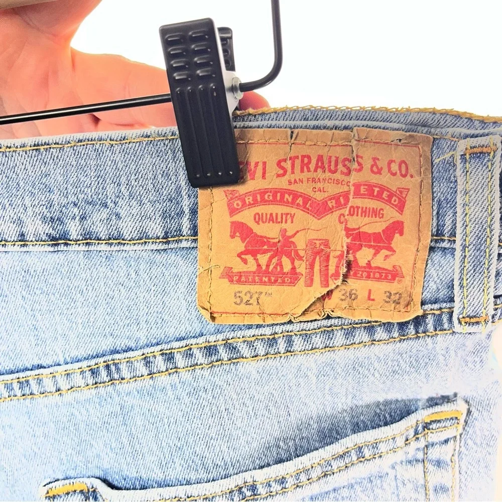 Levi’s‎ 527 Slim Bootcut Jeans Mens 36/32 Blue Faded Denim Comfy 2852